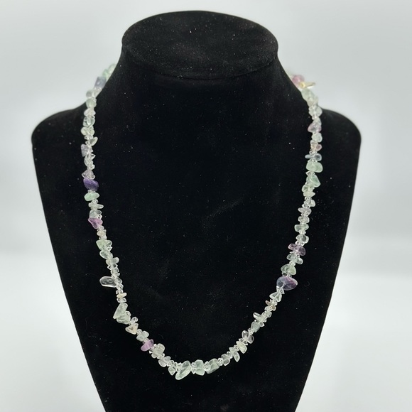 18in Fluorite Chip Necklace - Picture 1 of 6